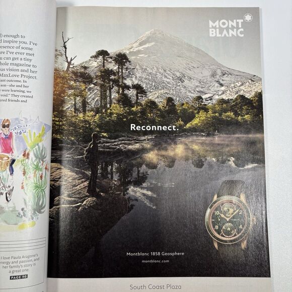 Orange Coast Magazine Lot Orange County 2021 Montblanc Watch RAINBOW SANDALS Ad - Picture 5 of 9